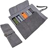 YOOSIDE Watch Band Accessories,Smart Watch Band Protable Storage Bag Case Pouch Organizer-Compatible Apple Watchbands, Garmin Watch Band, Samsung Watch Band etc -Cotton Canvas
