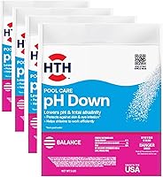 Vista 9 de HTH Pool Care pH abajo, reduce el pH, producto químico para piscina, 5 libras