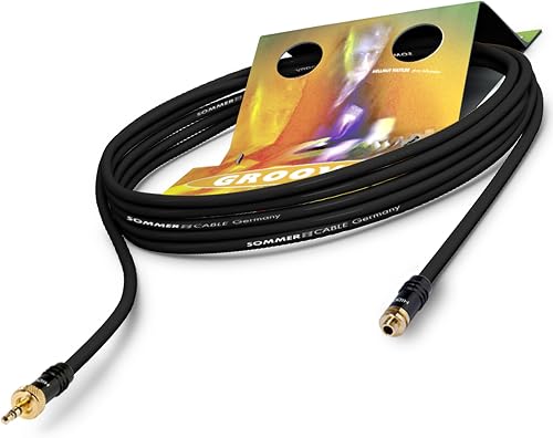 SOMMER CABLE 7 5m Klinken VerlA ngerung- Adapterkabel Miniklinke 3 5mm Stecker auf Mini-Klinke Buchse HICON GOCW-0750-SW