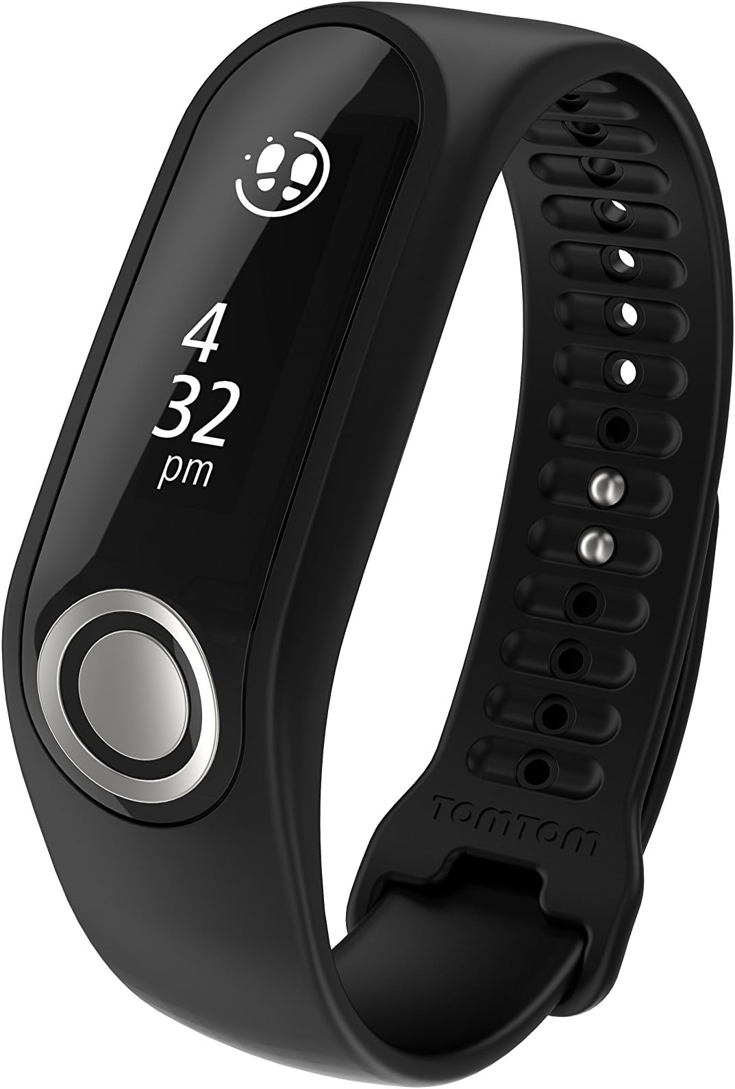 TomTom Touch - Fitness Tracker with Body Composition, Heart Rate Monitor and Smartphone Notifications (Black, Small)