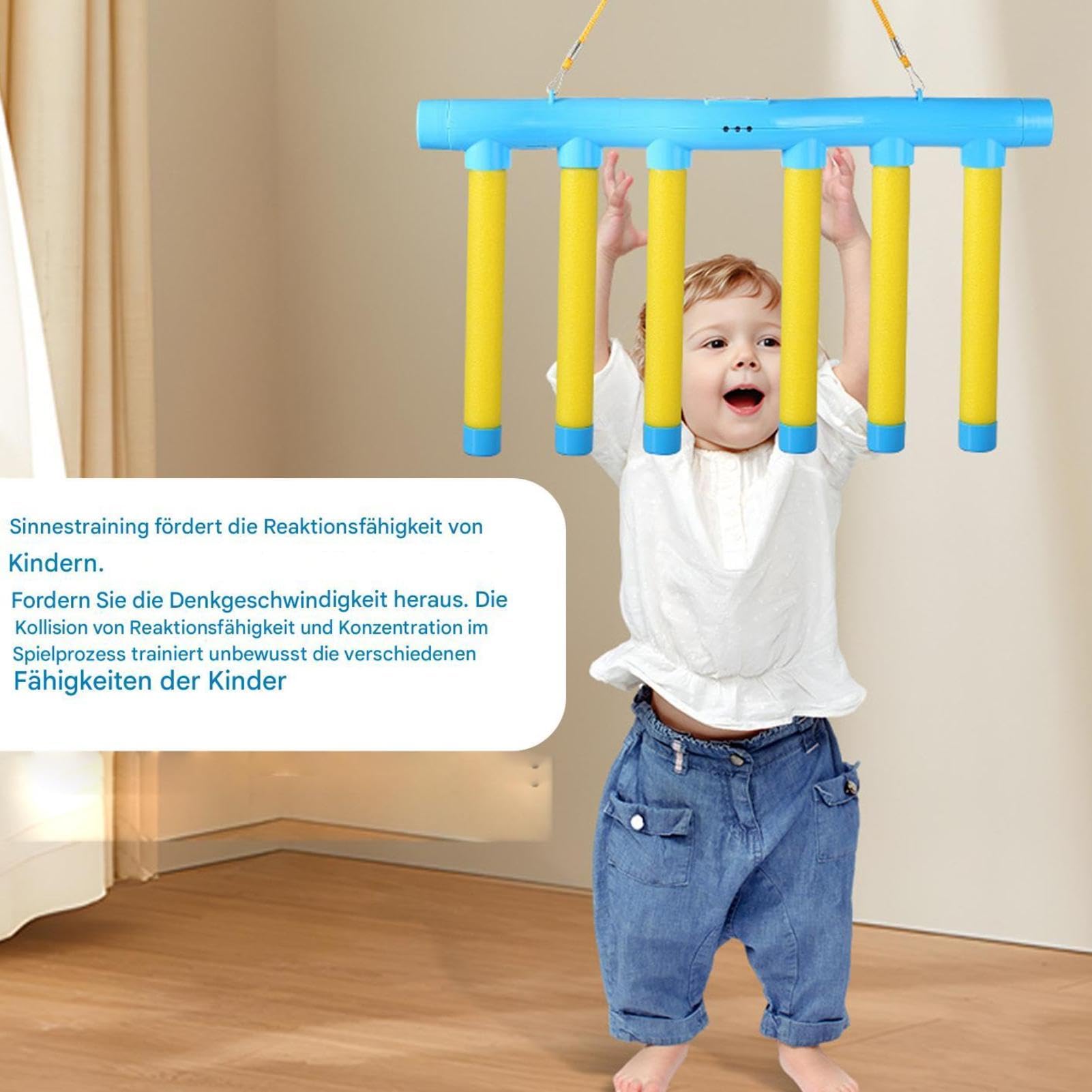 Reflex Challenge Game, Reaction Training Toy, Hand Eye Trainer, regulowany 3 poziomy prędkości, interactive coordination skill development design, 35,16 x 2,09 x 8,86 , do aktywności w domu