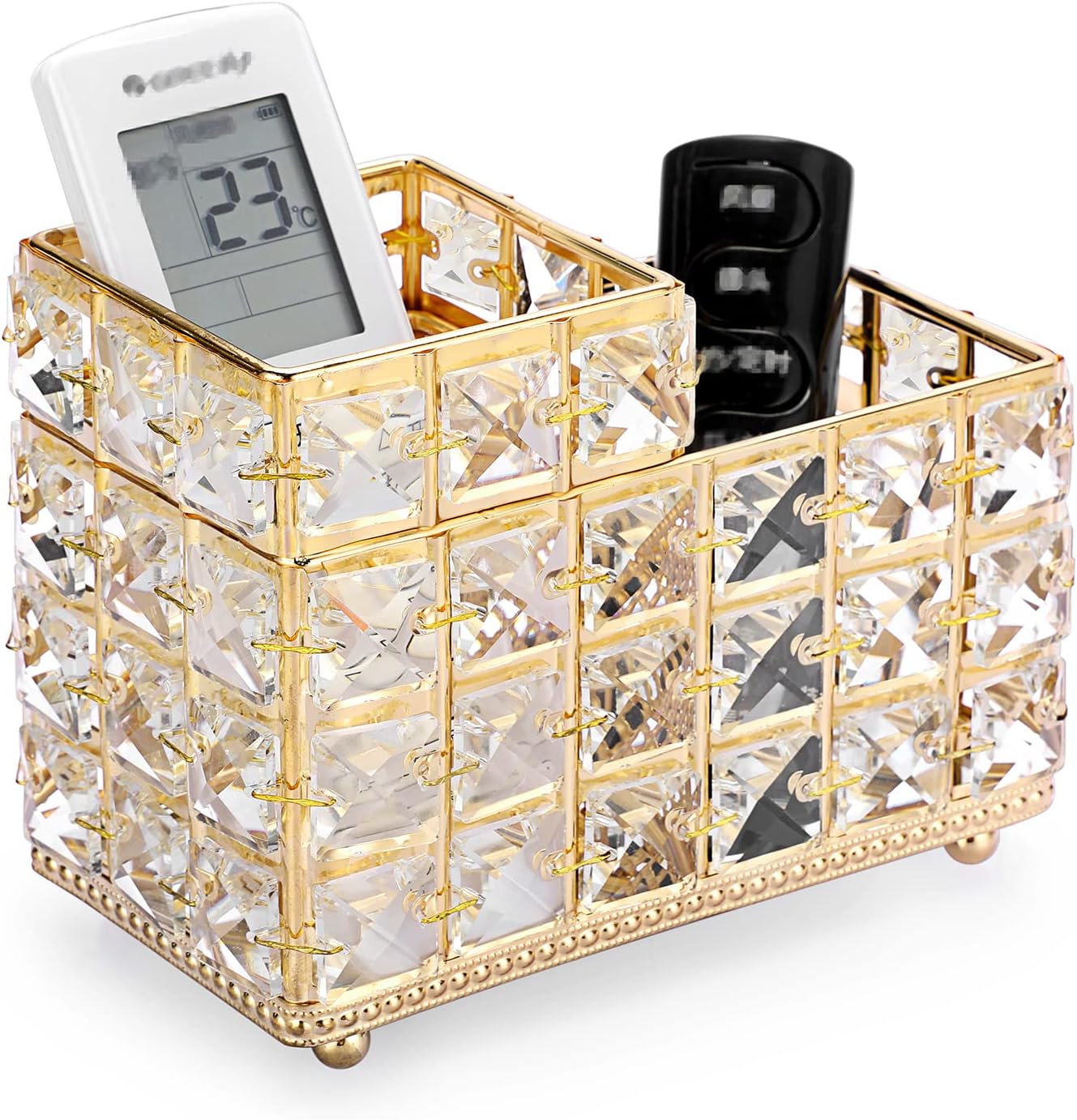 Sumnacon Remote Control Holder Crystal Remote Holder for