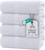 Vista 11 de DAN RIVER Juego de 2 tapetes de baño de algodón gris de 21 x 34 pulgadas, no es una alfombra de baño, toalla de baño 100% algodón hilado en anillo