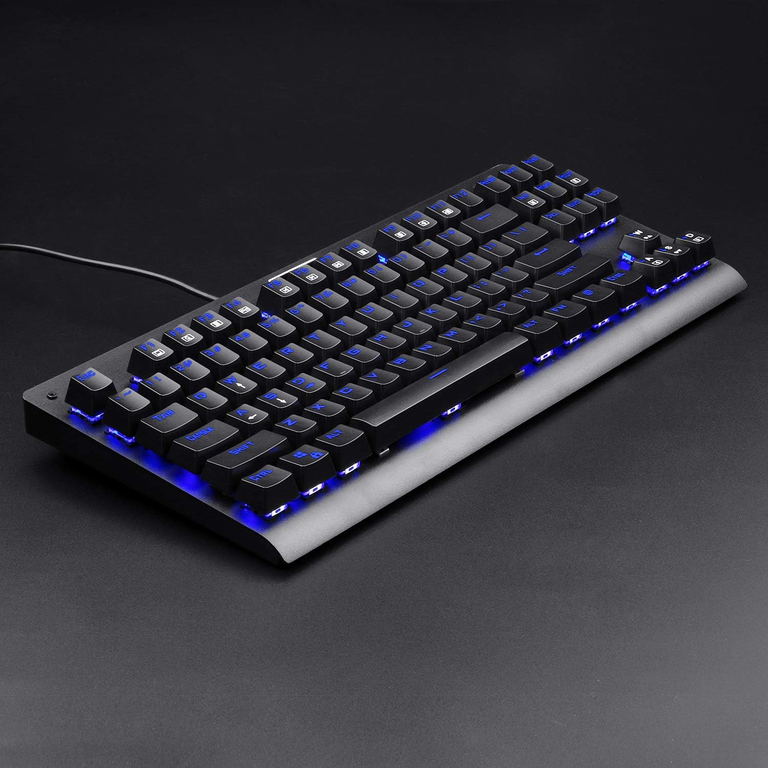 EagleTec KG040 Mechanical Gaming Keyboard with blue backlighting
