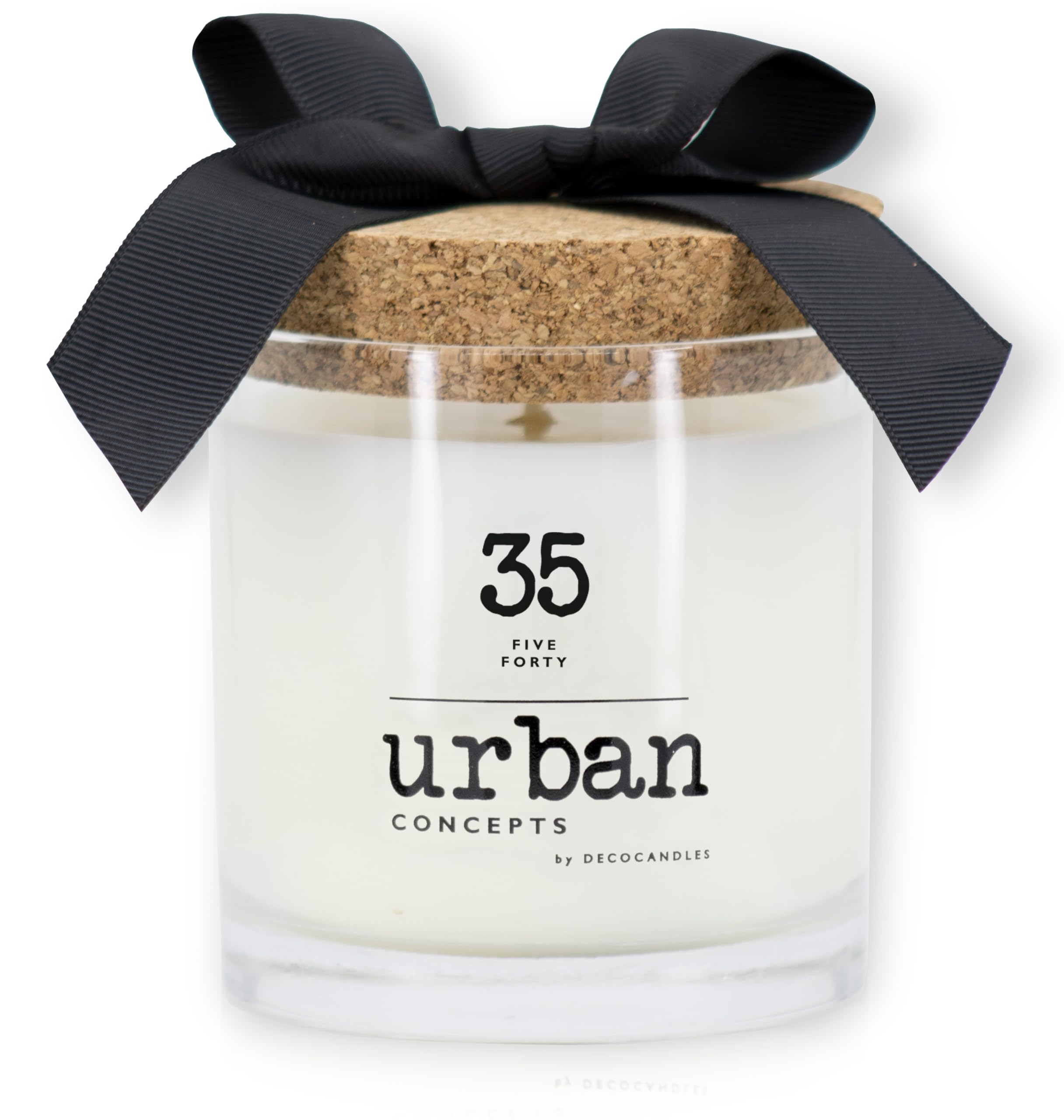 Urban Concepts by DECOCANDLES - Highly Scented Soy Candle - Long Lasting - Hand Poured in USA (9 Oz. Cork, Five Forty)