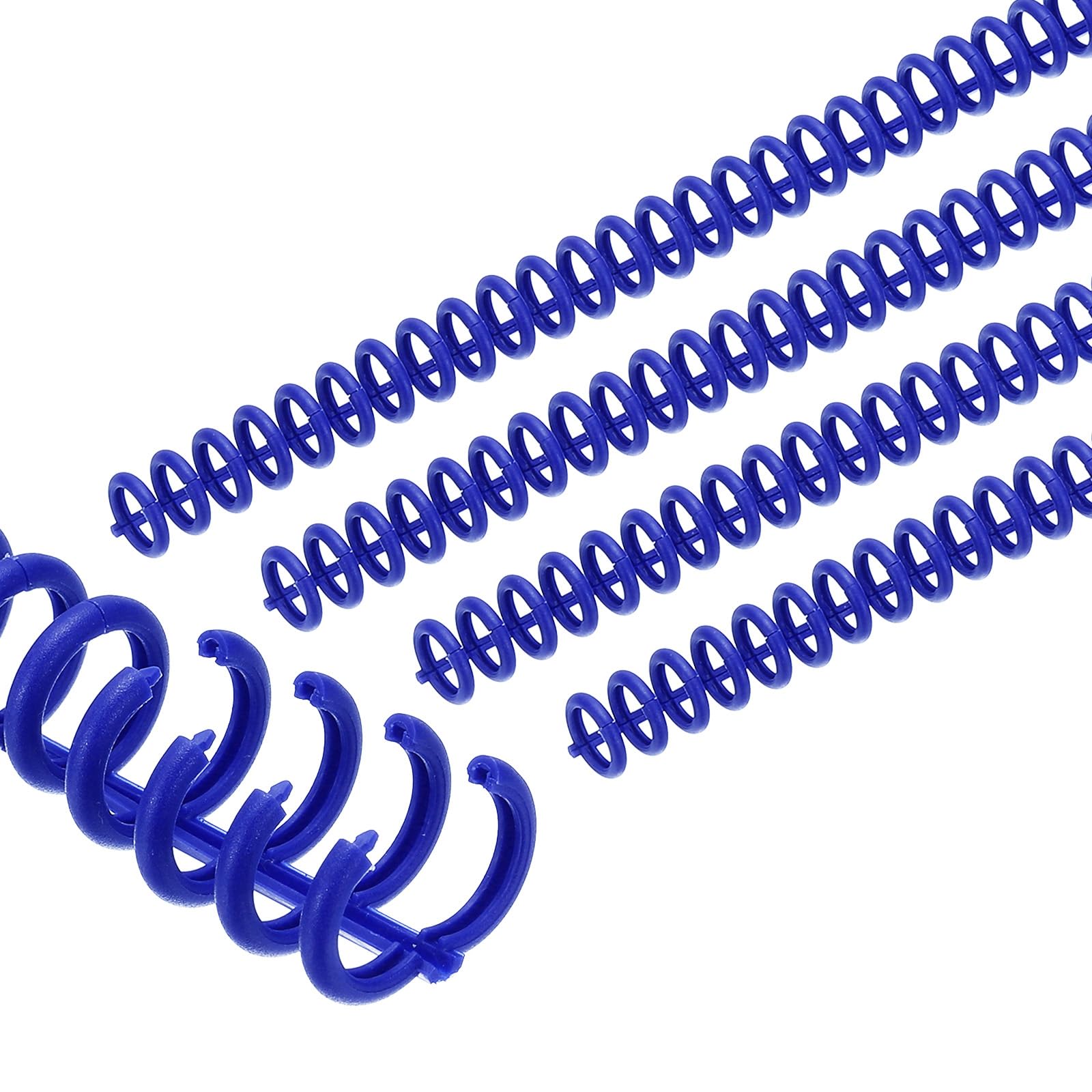 PATIKIL 12 mm (1/2 inch) plastic spiral binding spools, 50 pieces binding spirals, 85 sheets, capacity 3:1 pitch binding spirals for binding paper sheets, Morandi