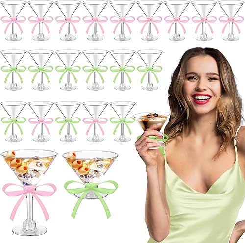 Miniatura 8 de Rtteri 36 piezas de decoración para fiesta de cumpleaños Espresso Martini, suministros de fiesta con tazas de plástico de 5 oz un poco más viejas,