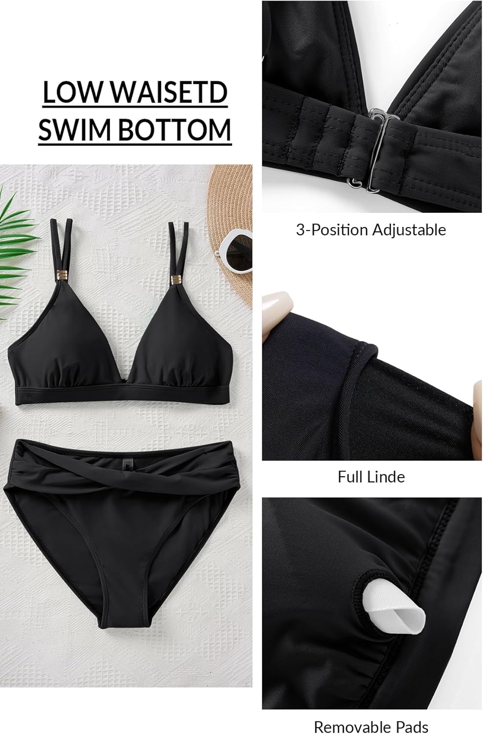 Aqua Eve Women Bikini Sets - Two Piece Swimsuit Low Rise Bathing Suit 2026 Double Strap Bikini Swimwear - Image 5