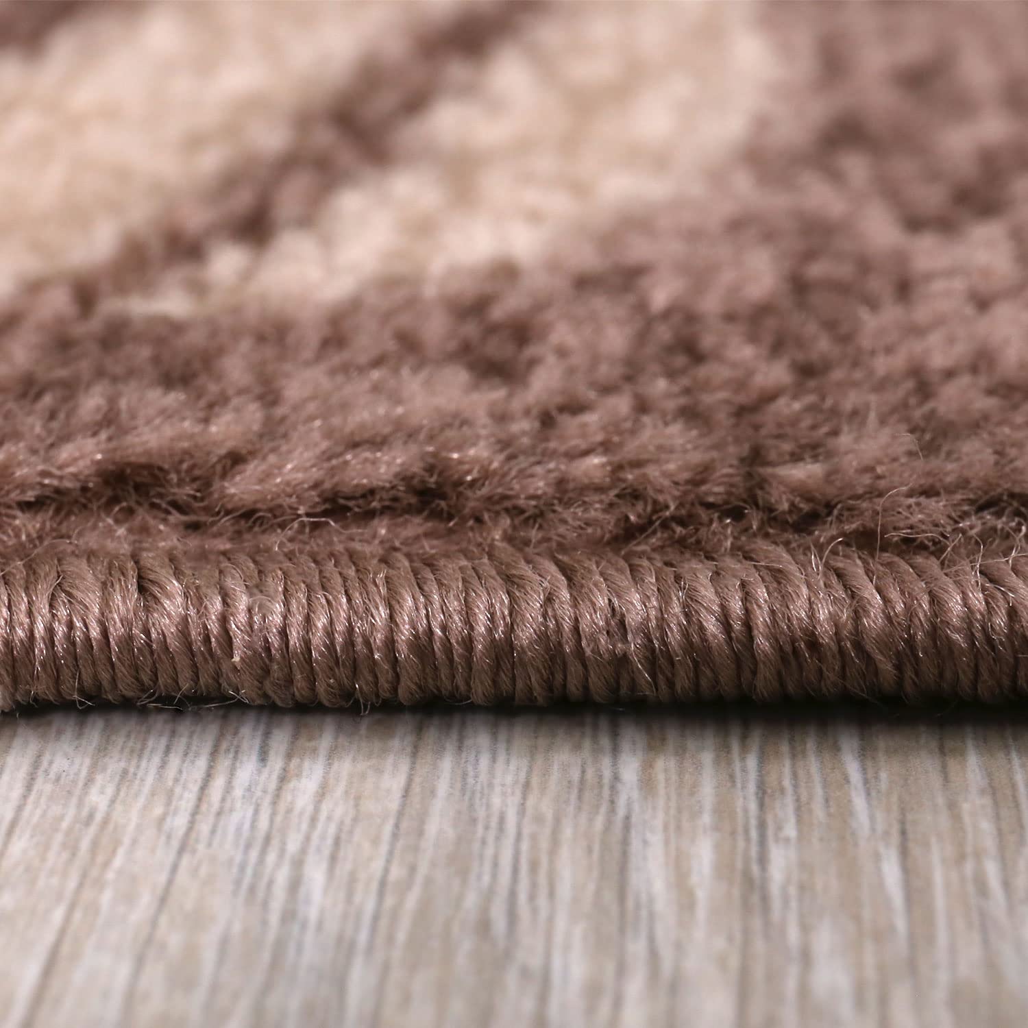 VIMODA Küchenteppich Teppichläufer Coffee Modern Kaffee Design in Braun Beige Teppich für Lounge oder Küche, Maße:120x170 cm