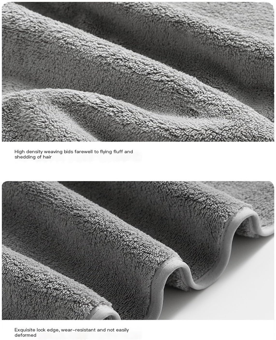 Extra Large Coral Fleece Bath Towel 70 * 140cm, Soft Blue Beach Towel for Home(Camel)