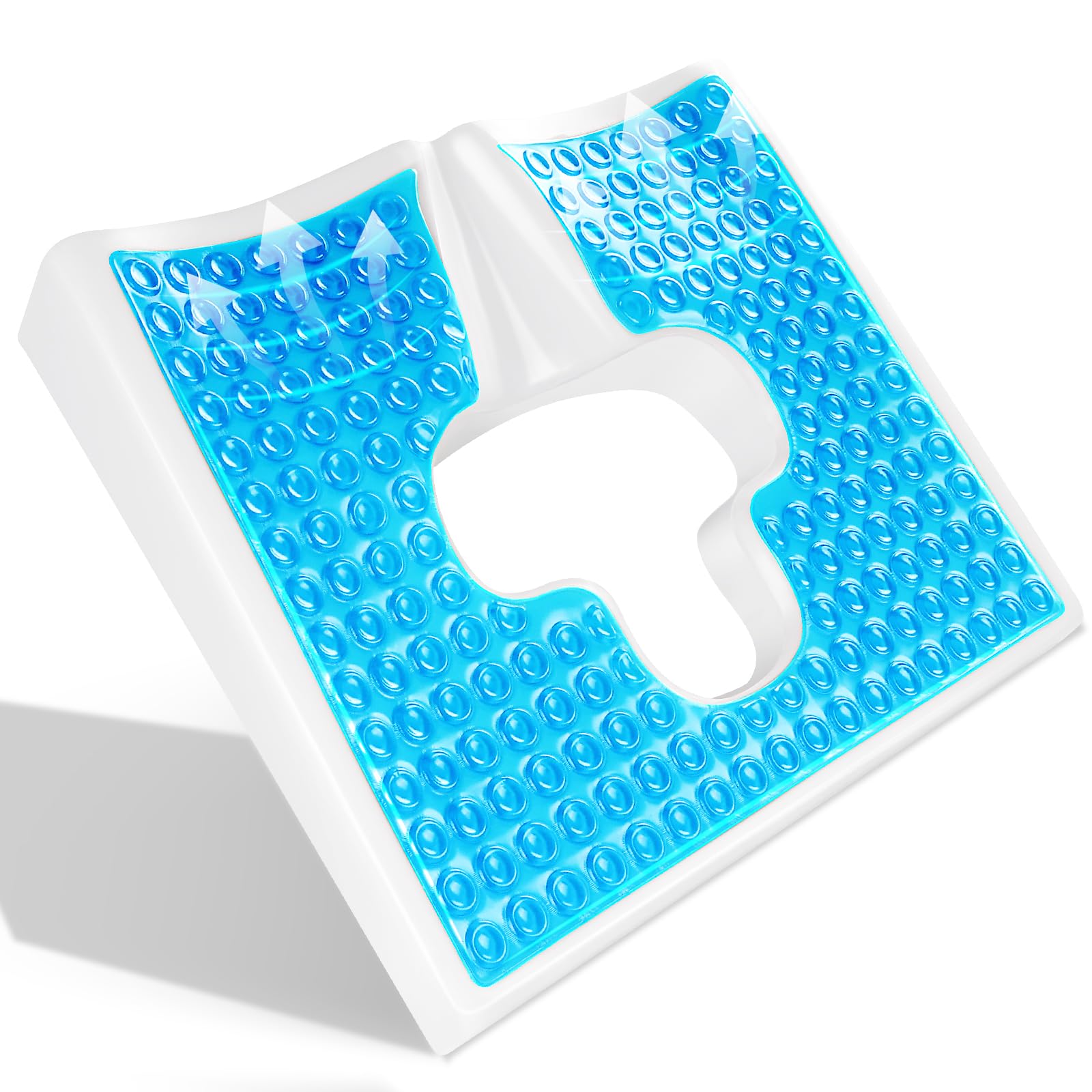 Cuscino Anti Decubito, Cuscini Gel per Sedia per Sollievo dal Dolore del Sedere, Cuscino per Emorroidi per il Coccige, Cuscino per Chi è Sedentario, Lavoratori, Sollievo dal Dolore al Coccige per