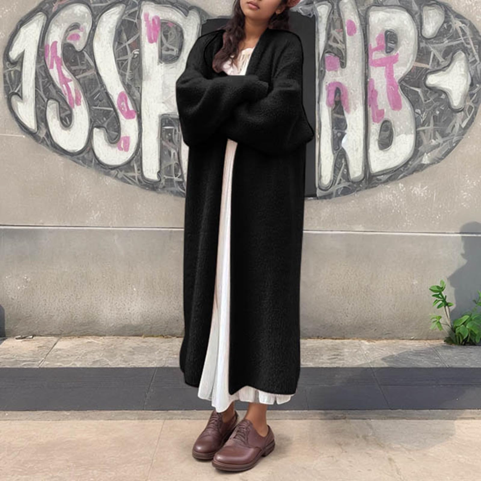 Cardigan Mujer Talla Grande, Chaqueta De Punto Mujer Largo, CáRdigan Largo con Capucha SuéTer Informal Holgado Manga Larga Prenda Exterior Rebeca Sweater CáRdigan Largo Chaqueta Entretiempo