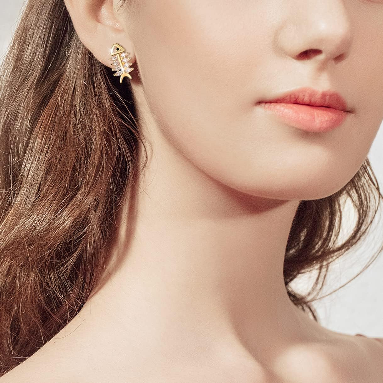 Richapex 18K Gold Earrings for Women Trendy, Butterfly Earring for Women Gold Hoop Earring, Gold Butterfly Earrings Hypoallergenic Stud - Image 8