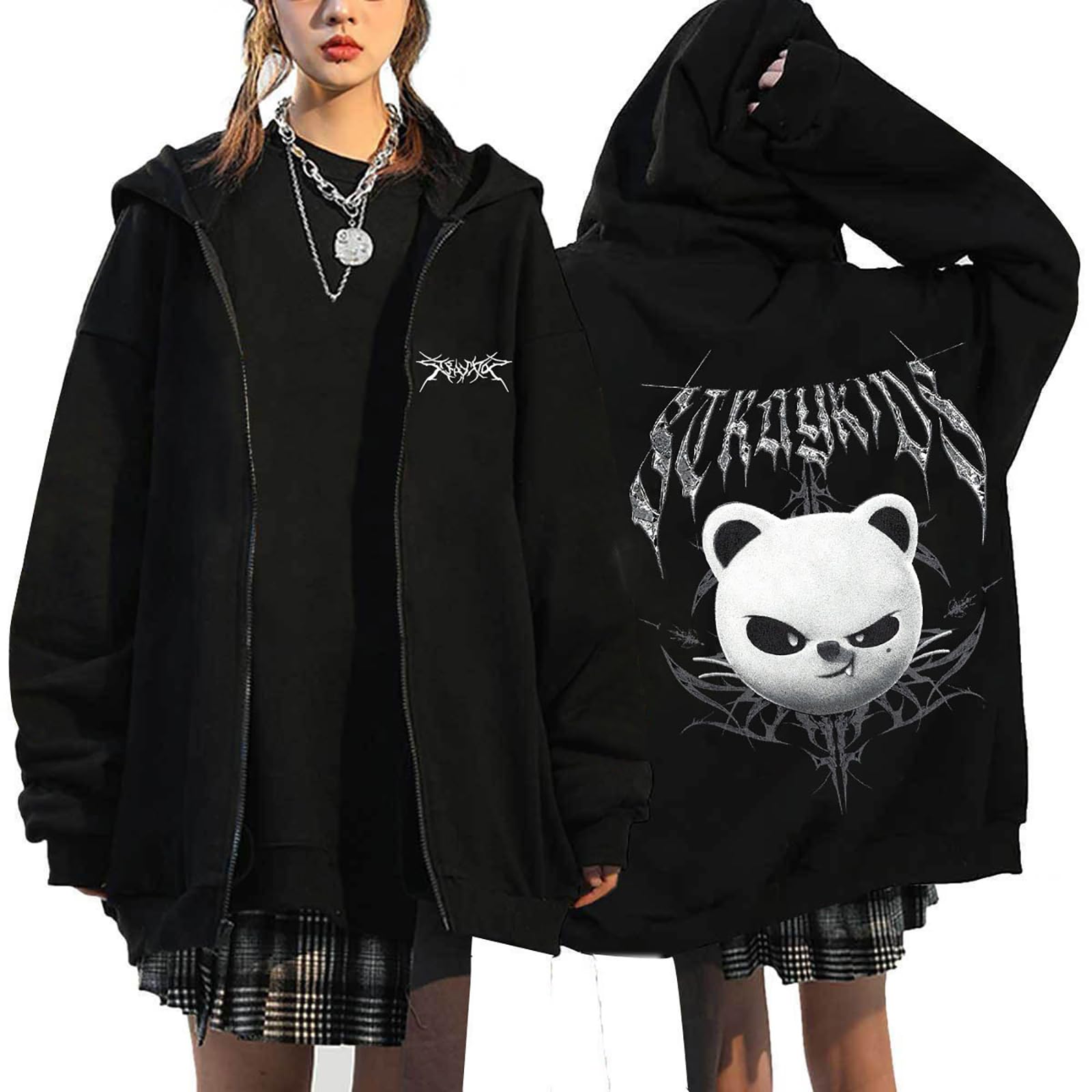 [TGXWKB] スターグループプリント ファスナー式 フード付きパーカー 秋冬 ゆったり カジュアル 長袖 コート 韓流グッズ ファスナー付きパーカー メモリアルシャツ 学生 男女兼用 人気 応援服 プレゼント