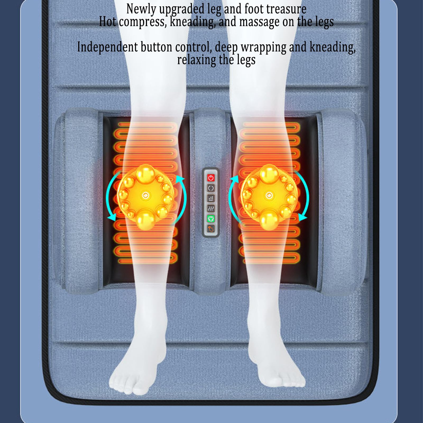 Almohadilla térmica, cojín masajeador de hombros y cuello, planta de las piernas, cintura y espalda, silla de masaje multifuncional de cuerpo completo, almohadilla térmica para masaje eléctrico d