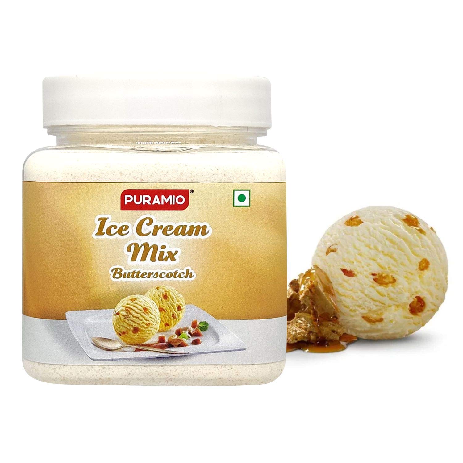 Puramio Ice Cream Mix- (Butterscotch), 250g