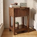solid wood nightstand with drawers Top1商品