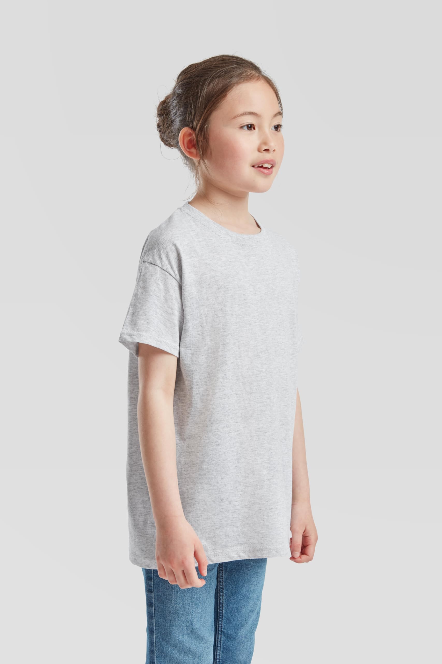 Fruit of the Loom Confezione da 10 magliette originali per bambini | Maglietta per bambini in 100% cotone, certificata Oeko-Tex, a maniche corte + sacchetto in tessuto MyShirt incluso