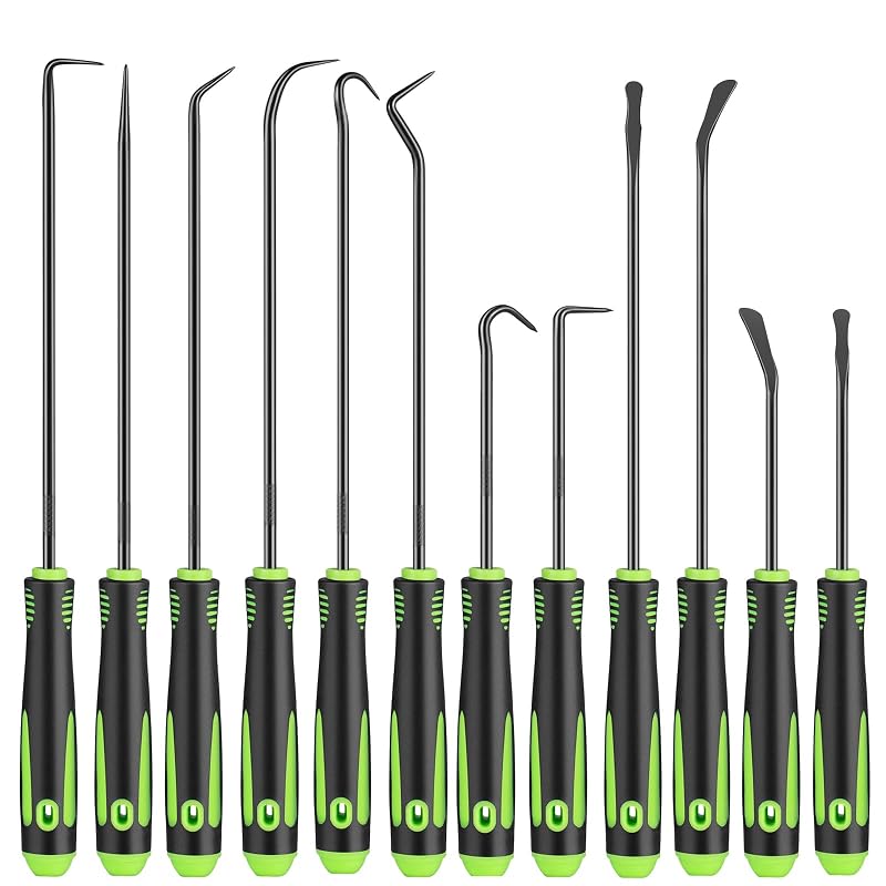 Kit de Ferramentas Pick e Gancho Tnuynoy para Reparo Automotivo, Aço-liga, 12 Peças