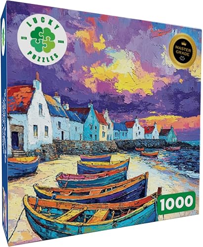 Miniatura 3 de Lucky Puzzles - Whispers of The Irish Coast - Rompecabezas de 1000 piezas para adultos  Relajación única para adultos  Regalo ideal para los amantes