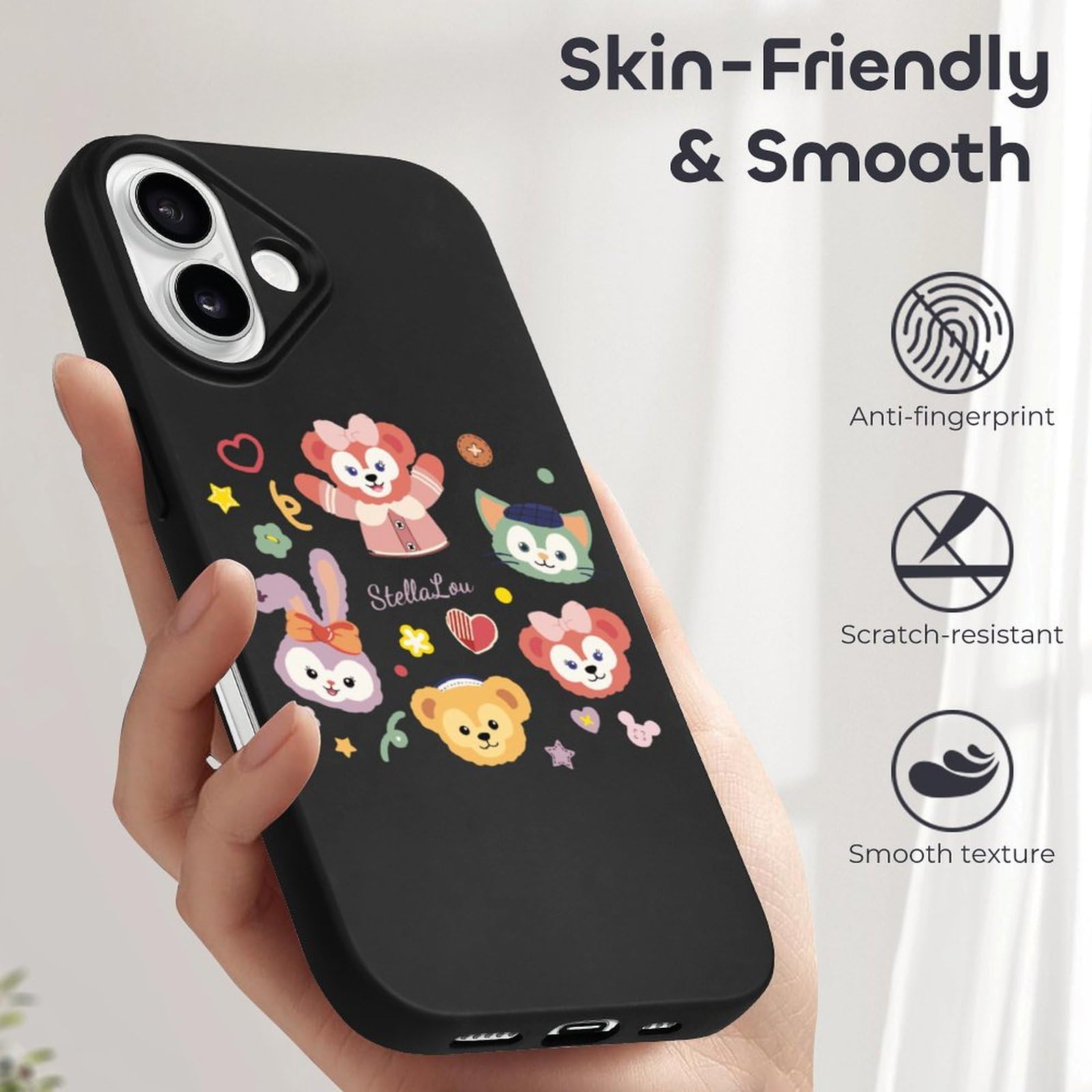 Amazon.co.jp: iPhone16 用 ケース ダッフィーフレンズ スマホケース