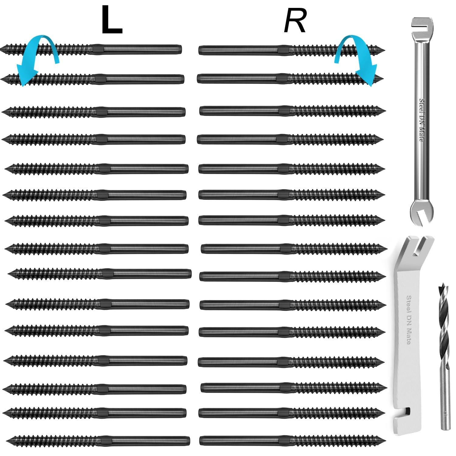 Lag Screws for Cable Railing - 60 Pack -11