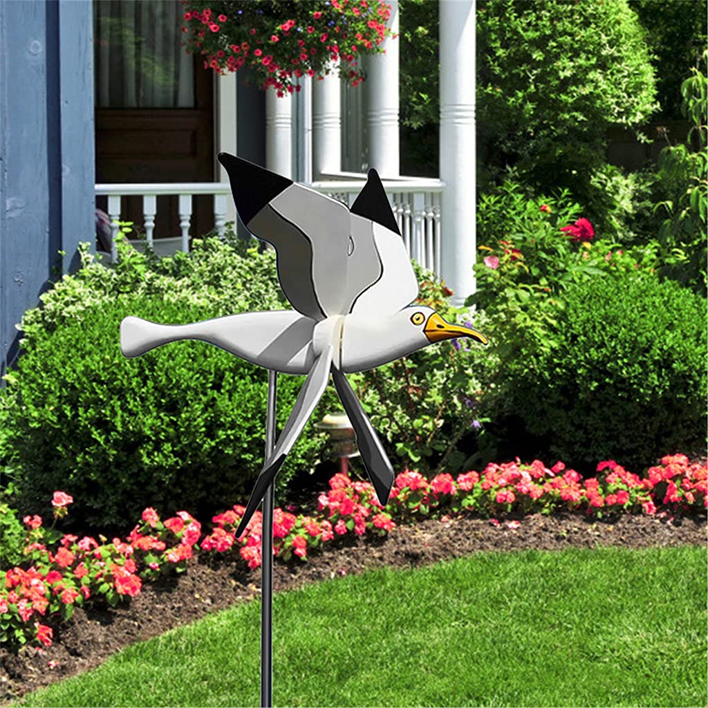 Série Asuka Mouettes Whirligig Moulin à Vent Piquet de Jardin Oiseau Volant Moulin à Vent