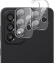 QUITECO Caméra Arrière Protection pour Samsung Galaxy A33 5G / A53 5G / A73 5G [2 pièces] Protecteur en Verre Trempé d'Objectif de caméra