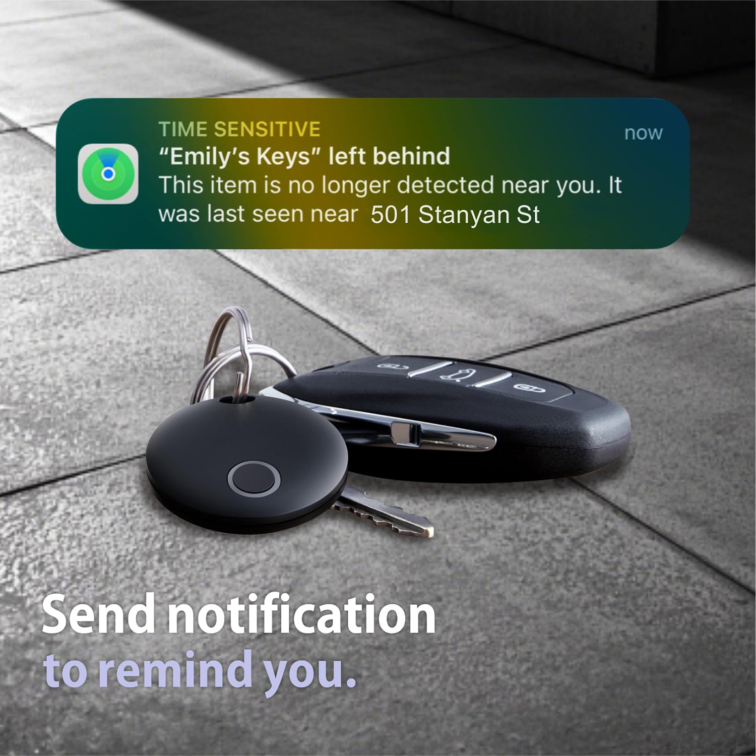 Eelexa Smart Tag, Air Tracker bagagli Tracker, funziona con Apple Find My (solo iOS), localizzatore di oggetti per chiavi, bagagli, zaino, portafoglio, impermeabile IP67, confezione da 2