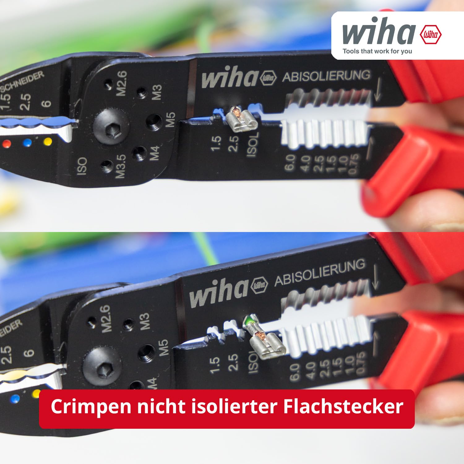 Knipex PreciForce® 97 52 36 Crimpzange 1 Stück Isolierte Kabelschuhe + Steckverbinder