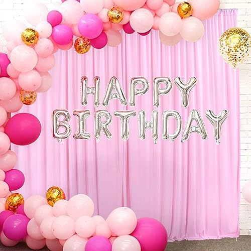 Miniatura 9 de AK TRADING CO. Cortinas para fondo de poliéster negro, de 10 x 10 pies, paneles de cortina con bolsillos para la barra, decoración para ventana,