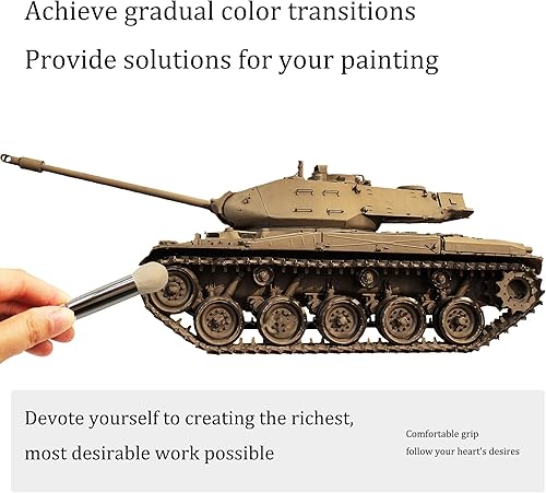 Miniatura 3 de Juego de pinceles de secado Hobby Drybrush para pintura, juego de pinceles de pintura de detalle, 3 piezas de arte profesional y pinceles de pintura