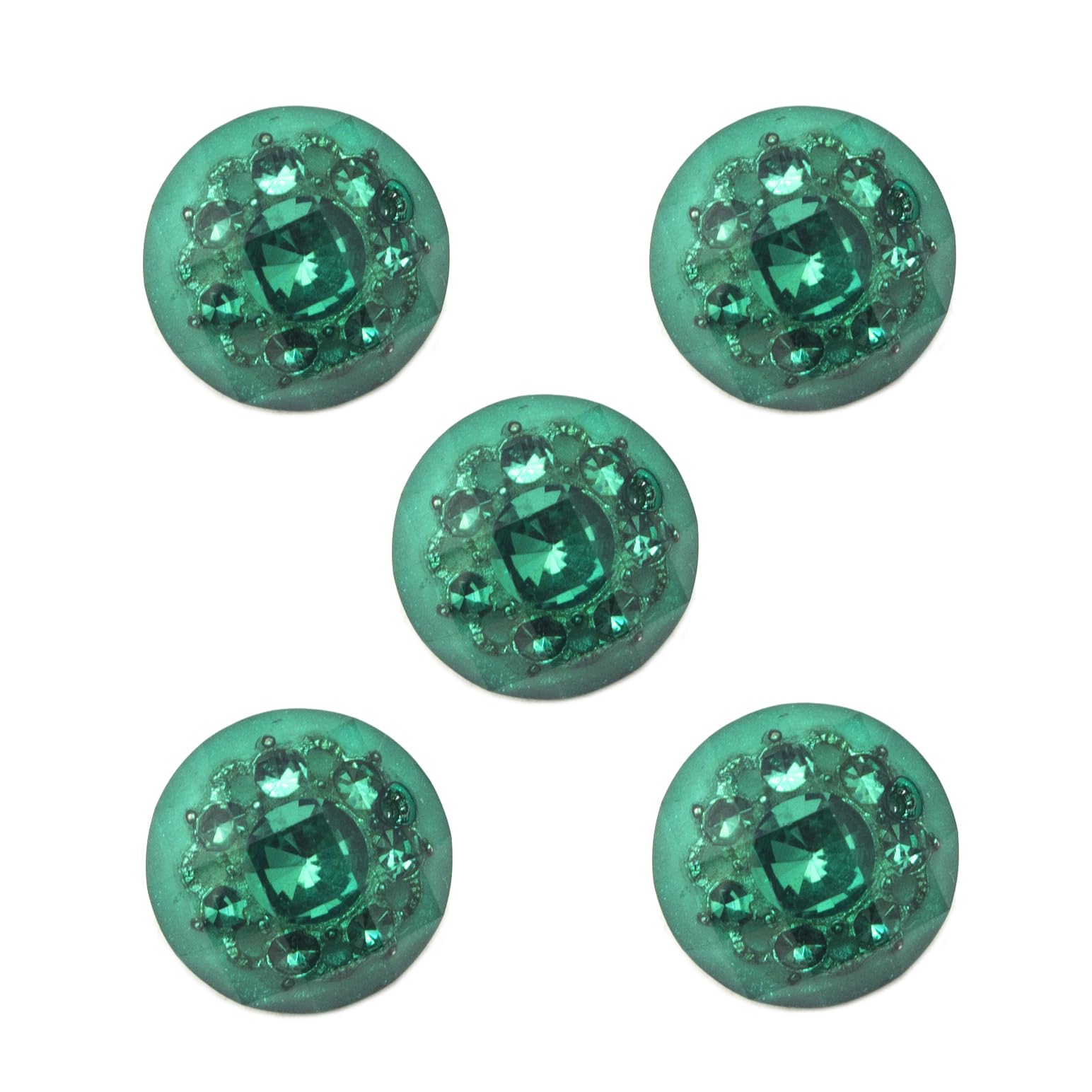 Boutons en cristal de luxe N°6 Vert HAND pour customiser les meubles