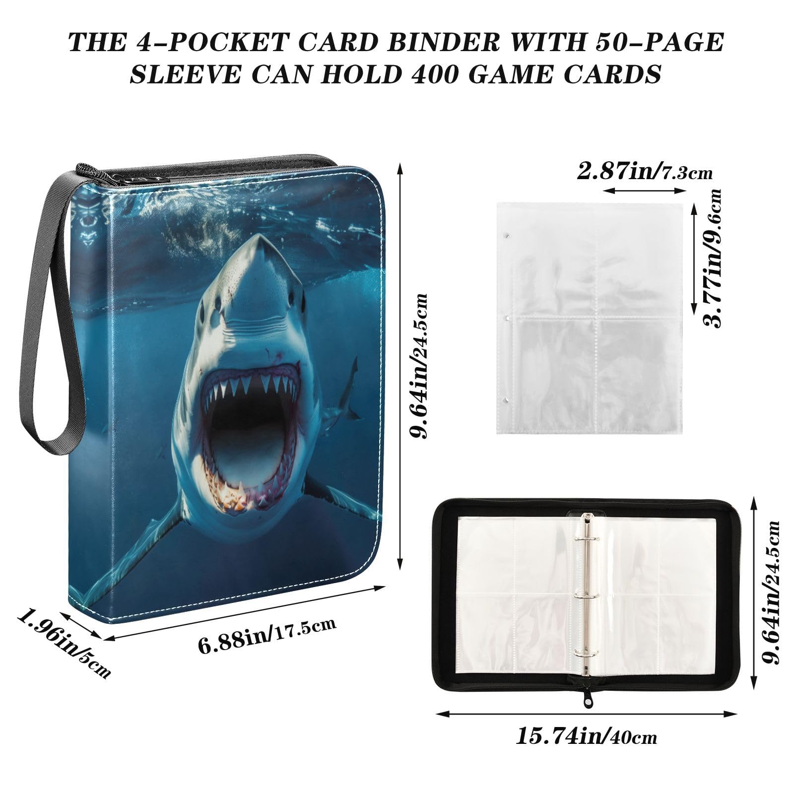 shark card sleeves Mtg Card Sleeves, Ocean Sharks Tcg Sleeves, Matte or Foil, Gifts for Gamers