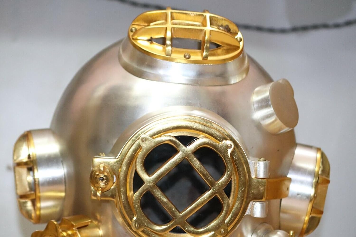 Generic Marine Nautical Diving Helmet US Navy Mark V Deep Sea Boston Divers Heavy Helmet, As shown in image