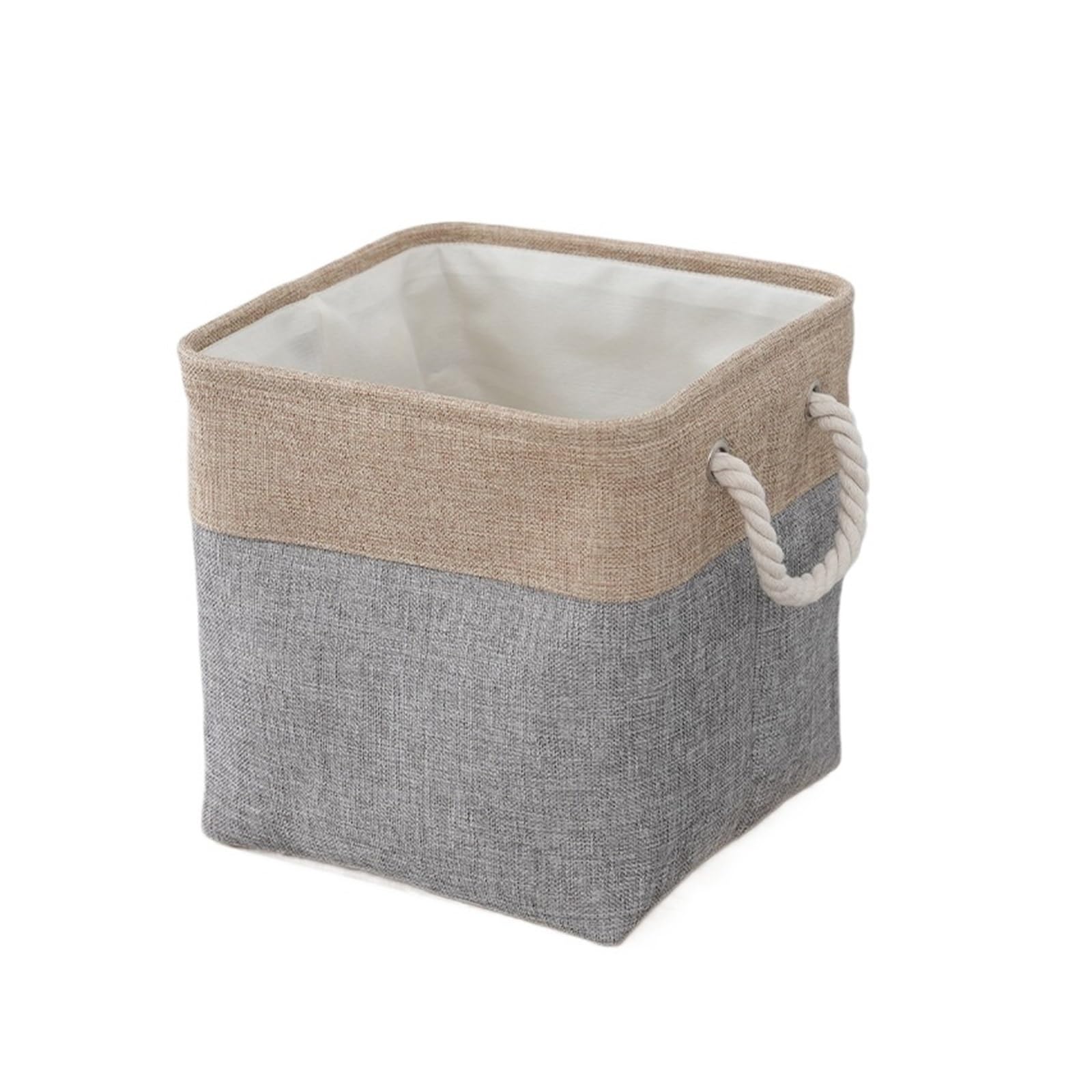 MRKU Boîte de Rangement pour sous-vêtements et Chaussettes, Organiseur de Soutiens-Gorge, paniers Flexibles, Articles ménagers, Panier de tri, Panier Pliable en Lin pour Jouets de bébé