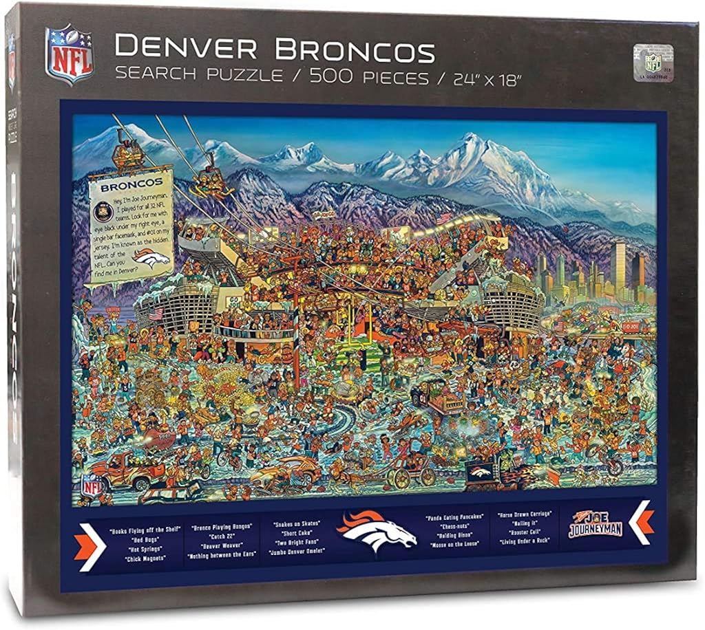YouTheFan NFL Joe Journeyman 18'' x 24'' 500-Piece Team Puzzle : Sports & Outdoors