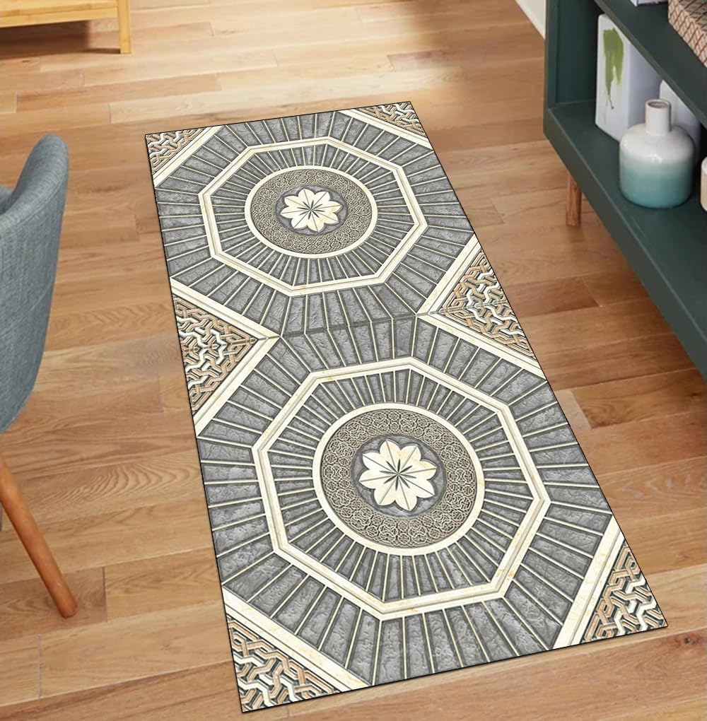 Alfombra lavable antideslizante que evita resbalones en el pasillo