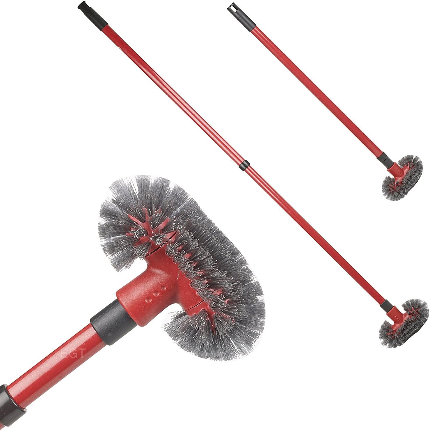 Lifetime Cleaning Telescopic Long Reach Extendable Arm Stiff Cobweb Cleaner Feather Grout Brush