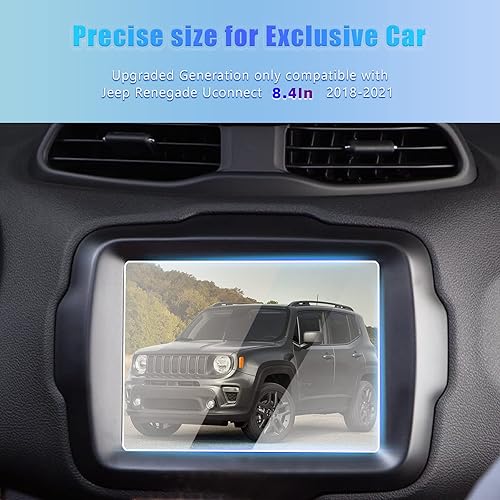 Miniatura 2 de GFJNFG 2023 Renegade - Protector de pantalla compatible con Jeep Renegade Latitude Aititude Trailhawk Limited 2018-2022, pantalla táctil Renegade
