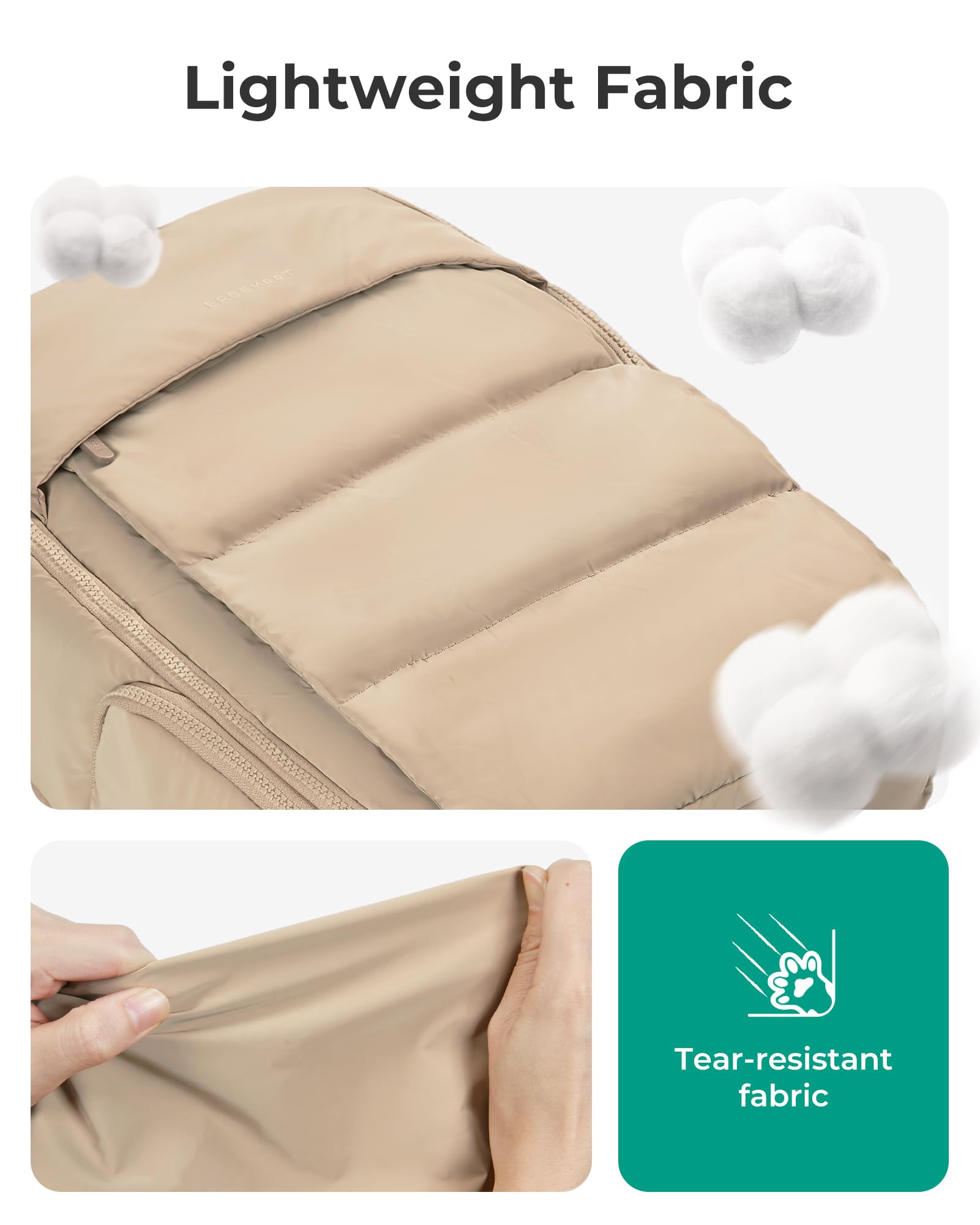 bagsmart Plecak podróżny dla kobiet, 30 l, bagaż podręczny, plecak do samolotu, plecak sportowy z kieszenią na buty, lekka torba podróżna o przekątnej ekranu 15,6", wodoodporny, szary