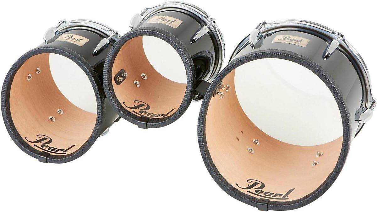 Pearl Competitor Marching Tom Set Level 1 Midnight Black (#46) 8,10,12 set