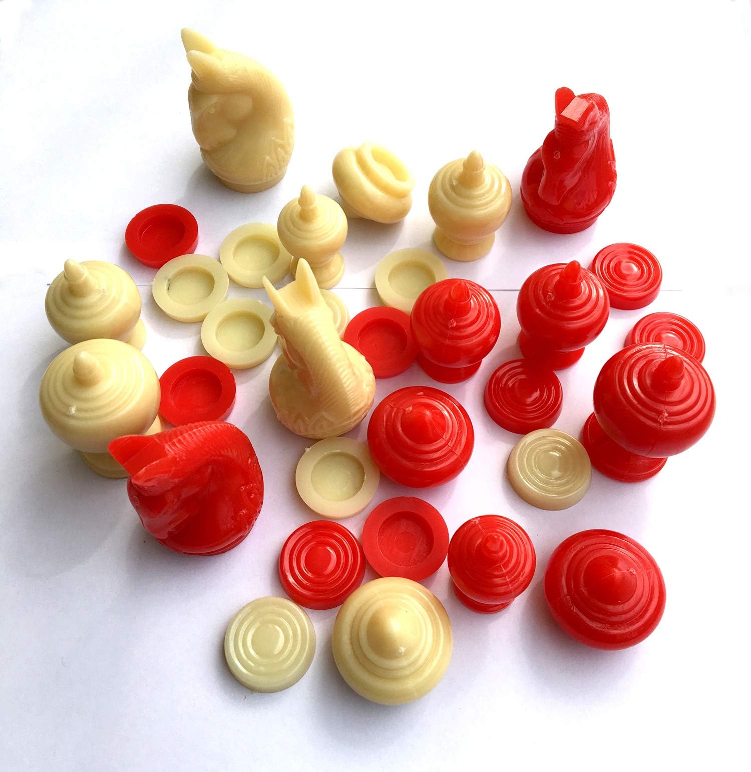 Thailand Premium Chess Set MAKRUK Thai Traditional New Game RED & White