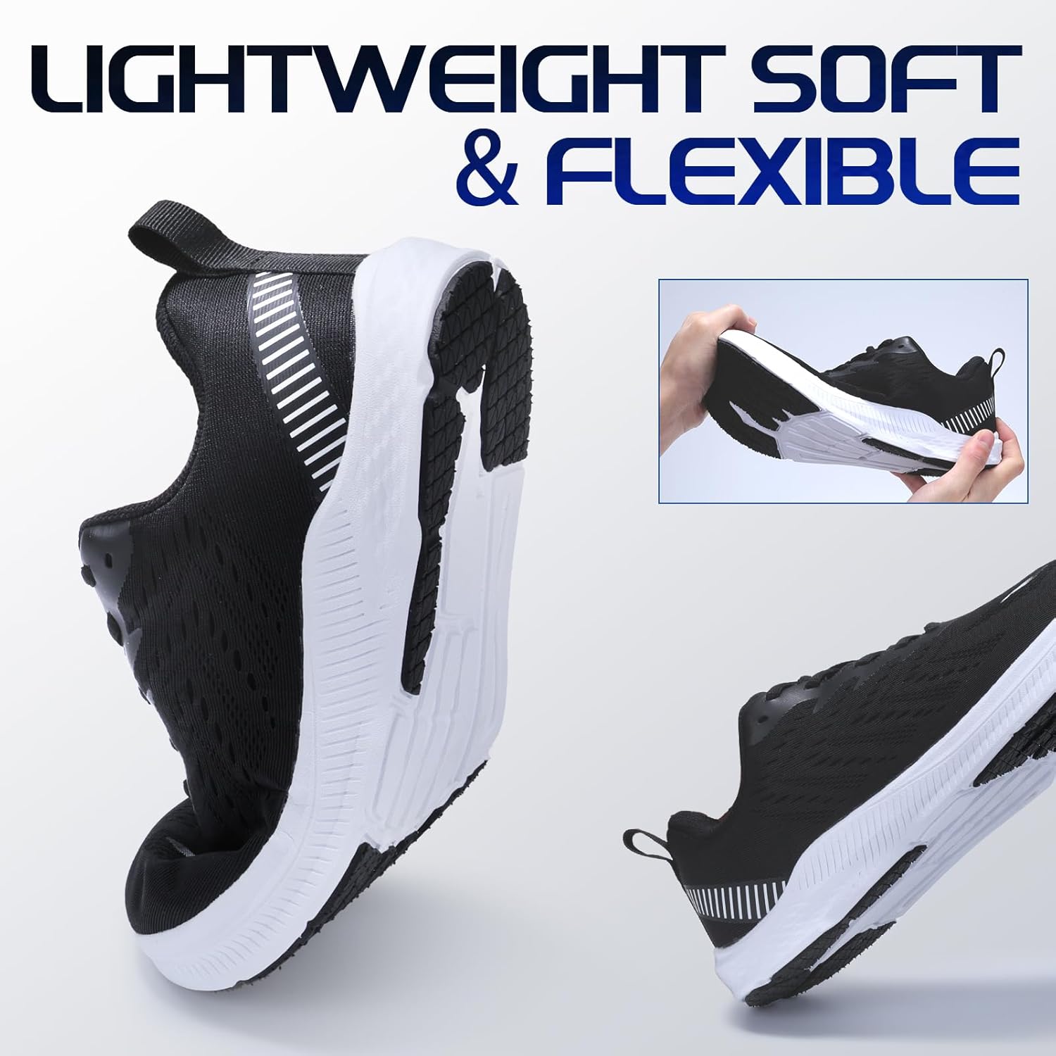 ZVC Wide Toe Box Shoes Women Wide Road Runing Shoes Lightweight Comfortable Non Slip Walking Shoes for Women - Image 6