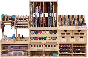 Bucasso Wooden Model Kit Organizer: Unparalleled Order for Your Creative Zone