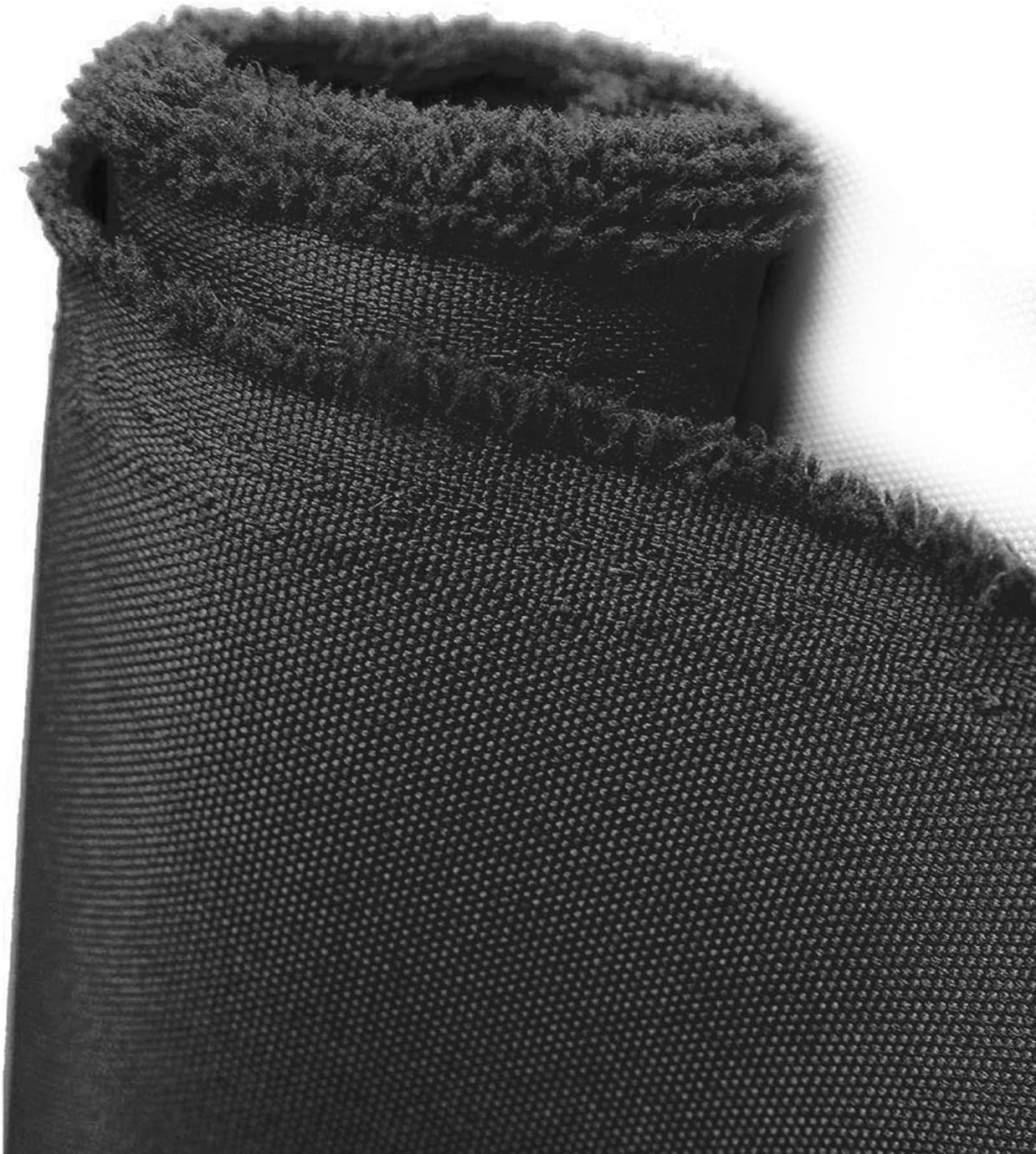Waterproof Canvas Fabric by The Yard 600D Upholstery Fabric for Chairs 58" Wide Indoor Outdoor Water Resistant Canvas Polyester Material Sewing DIY Cloth, 3 Yards Black