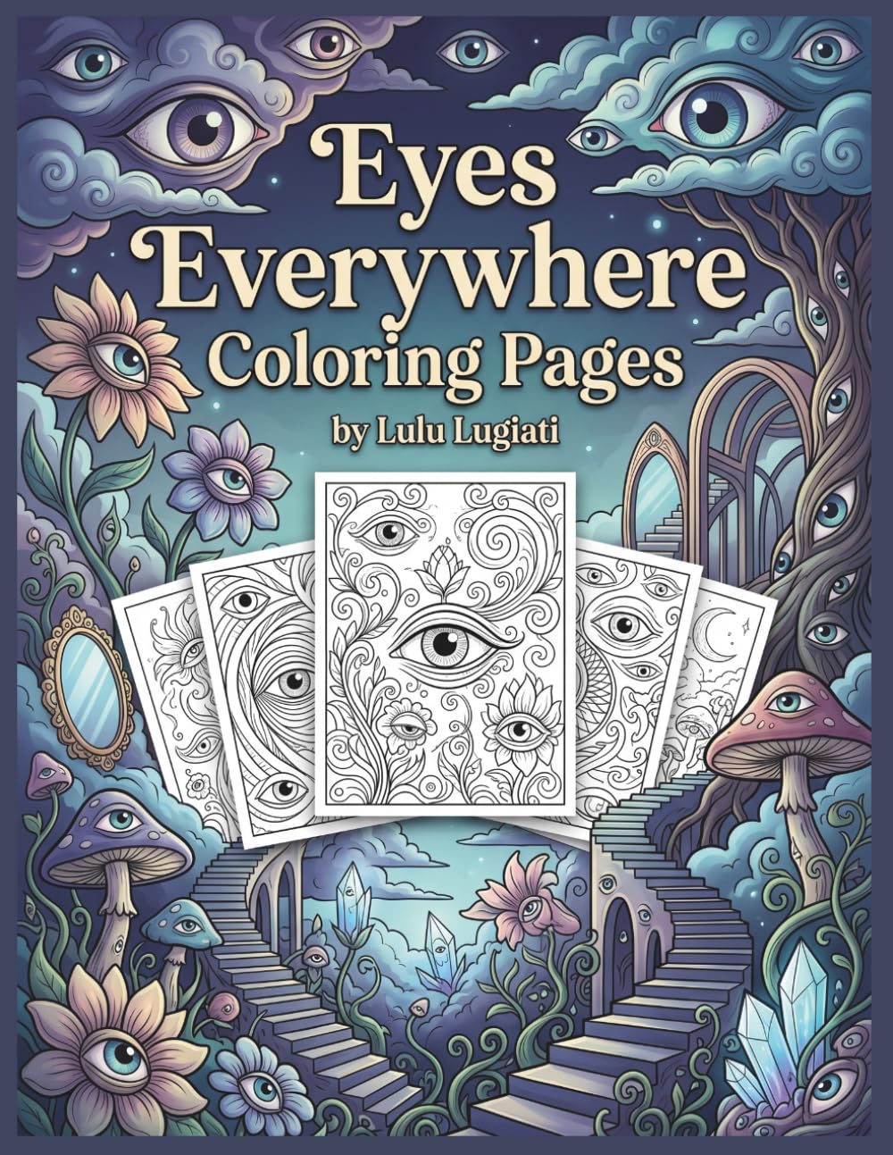Eyes Everywhere Coloring Pages: Surrealism Coloring Pages