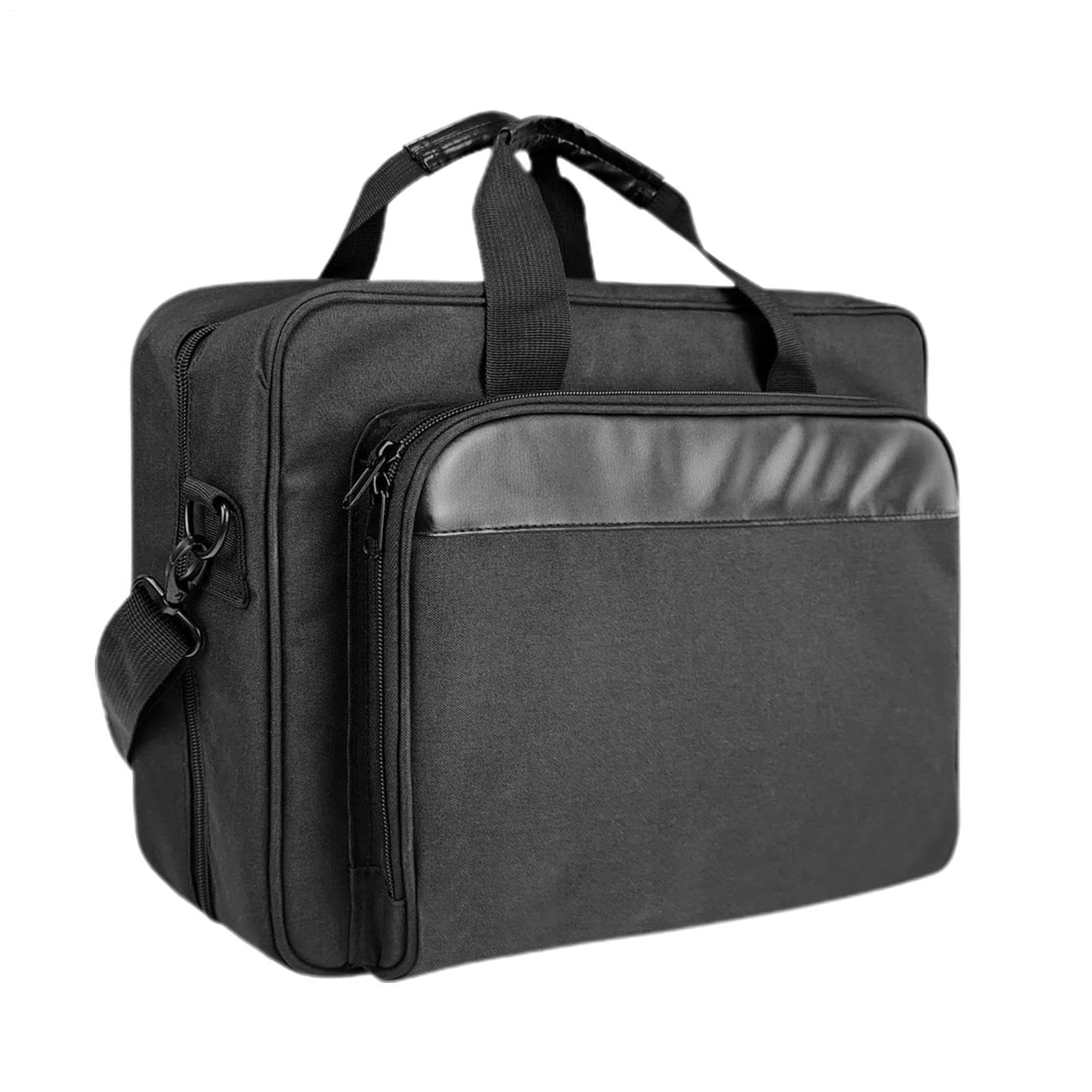Borsa per computer portatile e stampante, con tracolla imbottita in | poliestere, grande capacità, organizer per stampante portatile, borsa da viaggio per ufficio e lavoro