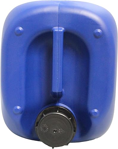 Miniatura 3 de Estilo # 2 Azul- 10 LT (2.64 galones) HDPE Jerrican Din50, estilo GE  Tapa de rosca a prueba de manipulaciones  Clasificación ONU 3H1X