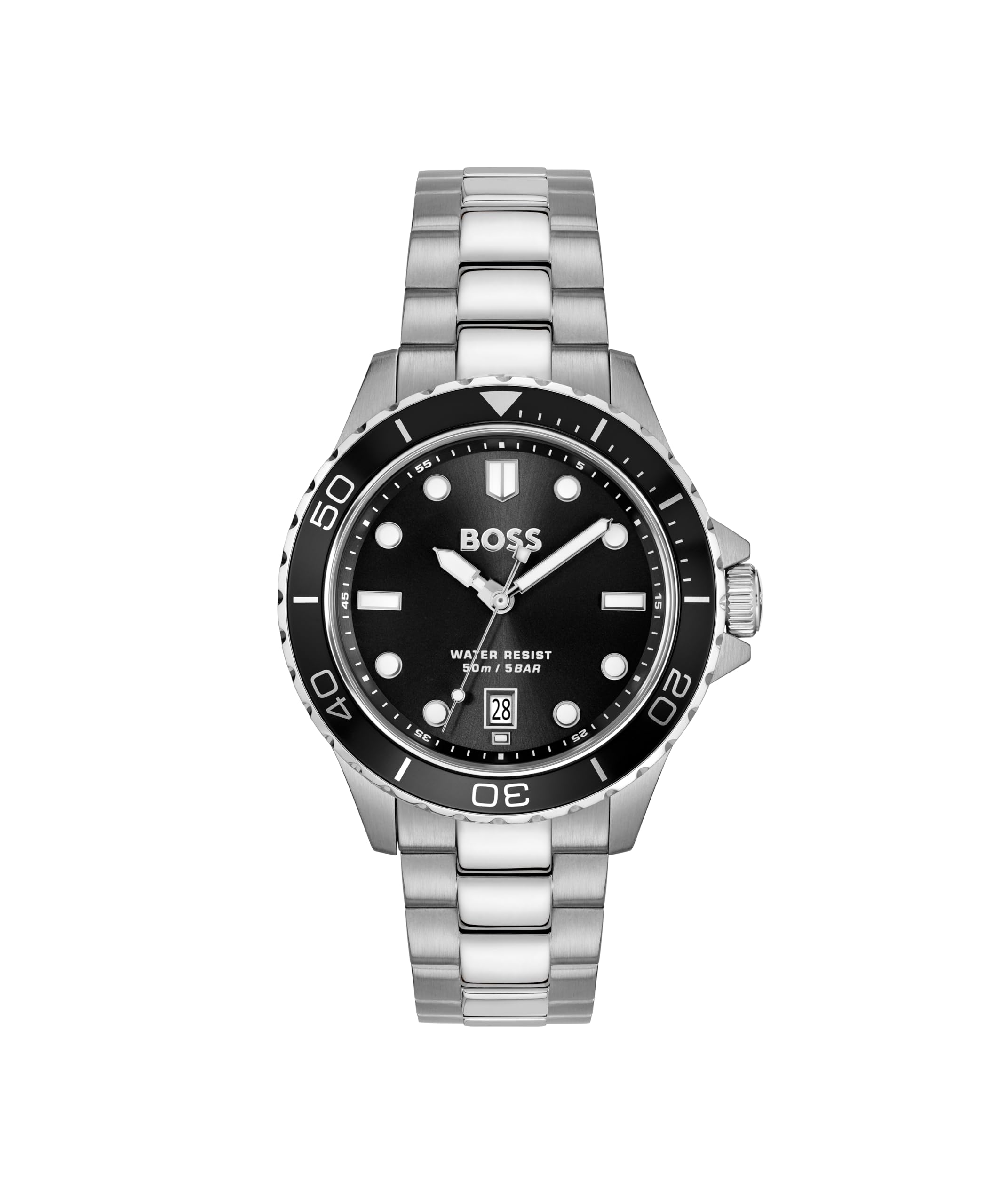 BOSS Montre à Mouvement à Quartz Trois Aiguilles pour Homme Collection TROPER Sport - Disponible avec Bracelet en Acier Inoxydable ou Silicone